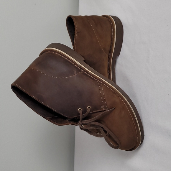 Clarks Other - Clarks desert boots weathered brown leather shoes